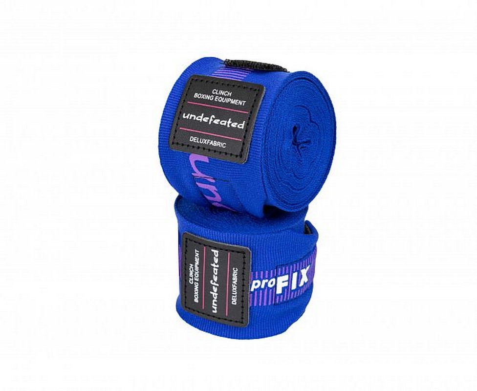 Бинты боксерские, длина 4,5 м Clinch Boxing Hand Wrap Undefeated C240 темно-синий