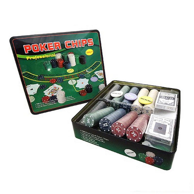 Набор для покера Partida Holdem Light на 500 фишек с номиналом