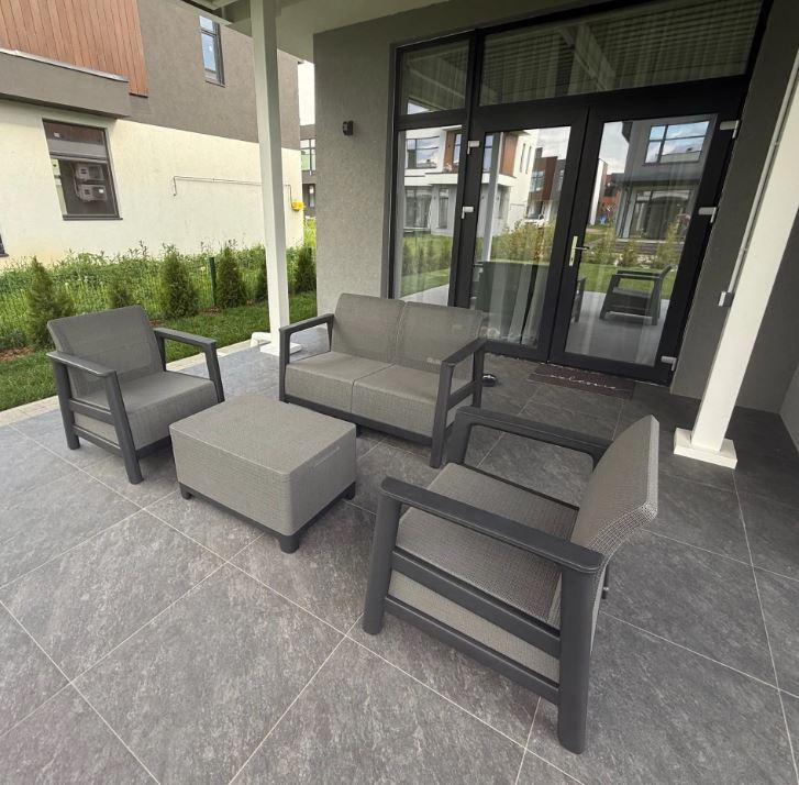 Комплект мебели Сканди (Scandi Linea 2 Seater Set) графит