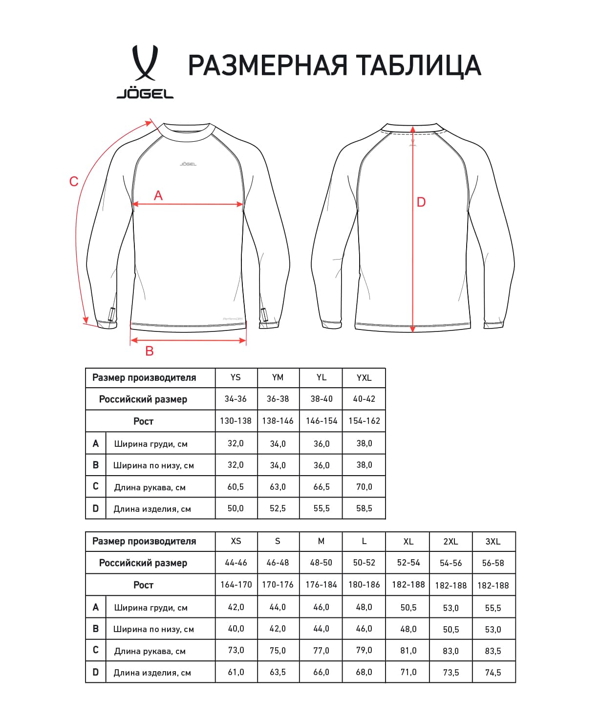 Джемпер компрессионный утепленный Jogel CAMP PerFormDRY Baselayer Top Warm, красный