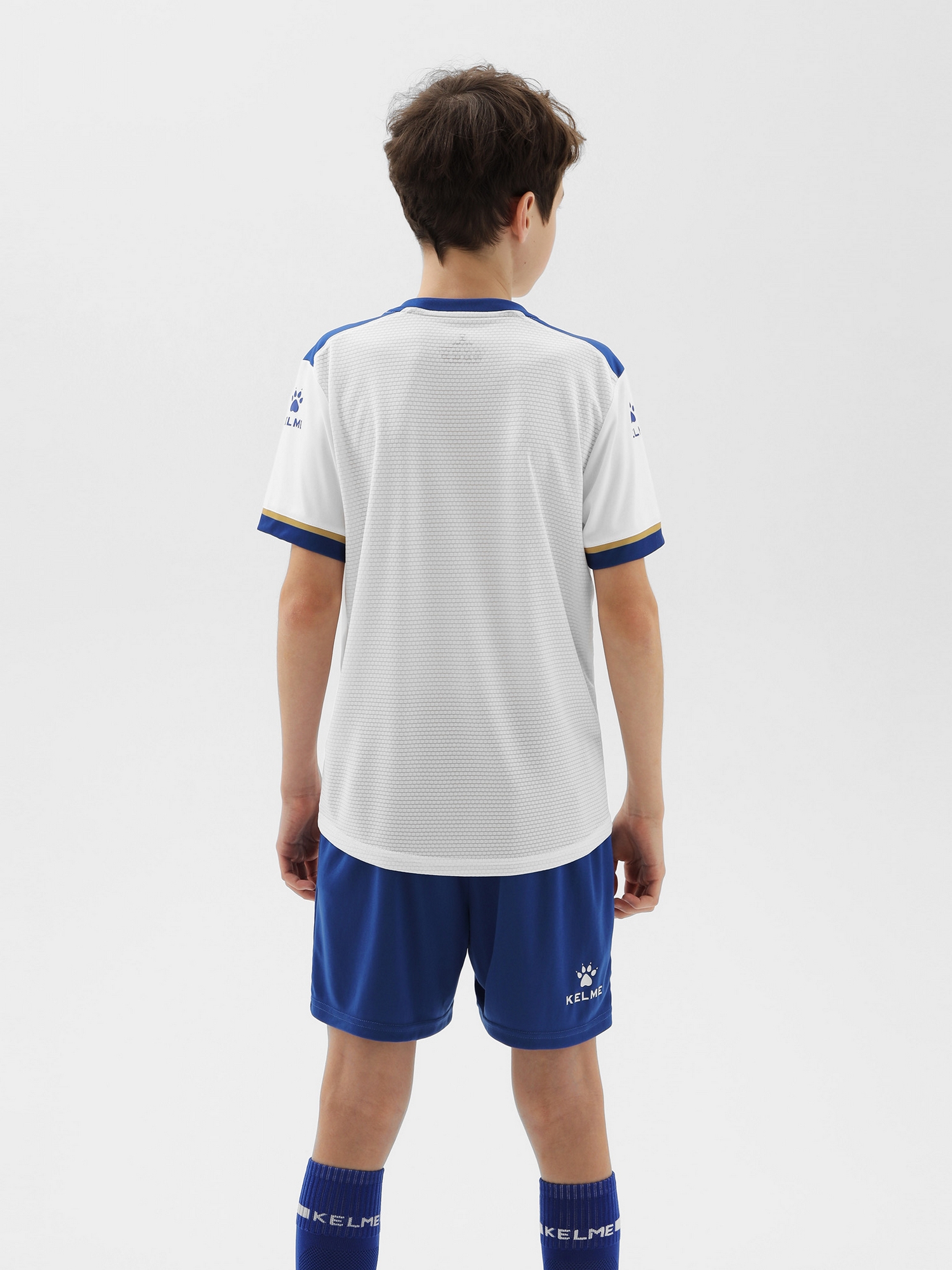 Детская футбольная форма Kelme Football Suit 8351ZB3158-104 White\Blue