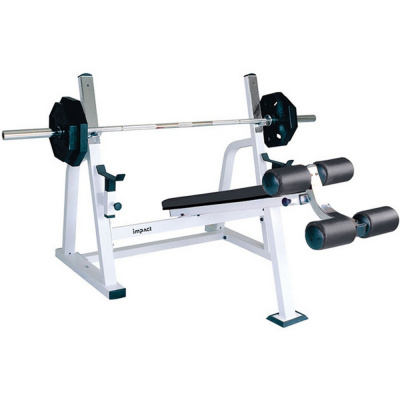 Скамья для жима штанги лежа под углом вниз Johns SB 1044 | Premium Fitness