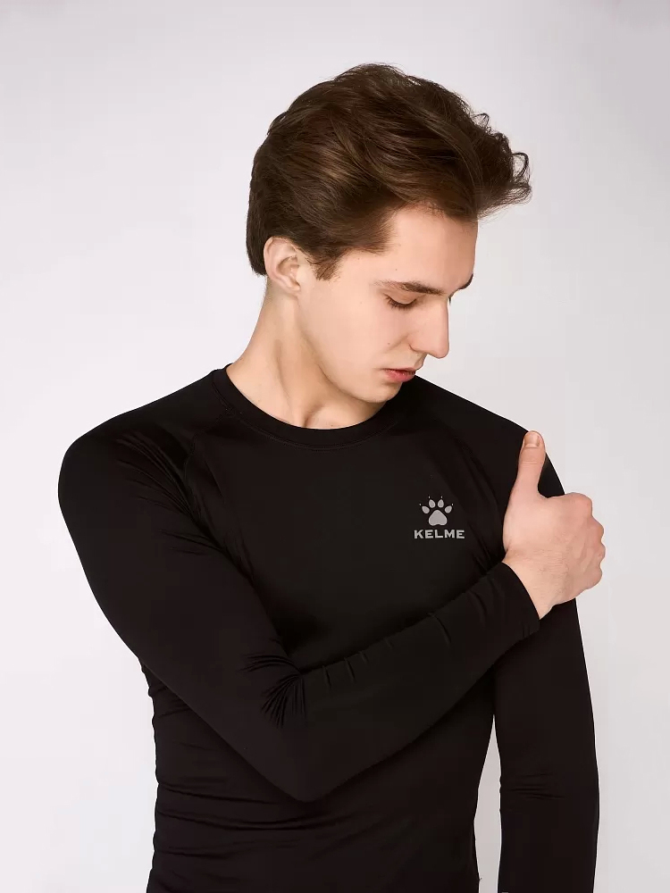 Термобелье (верх) Kelme Tech Fit L\S (Thin) 3891113-000 Black