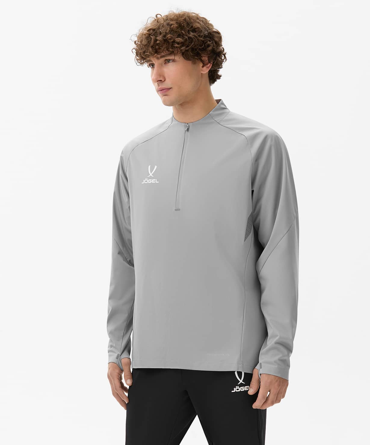 Джемпер ветрозащитный Jogel PREMIER PerFormPROOF 1/4 Zip Wind Top, серый