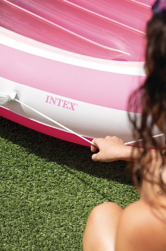 Надувная лодка 257х135см с навесом, до 100кг Intex Pink Paradise 57804