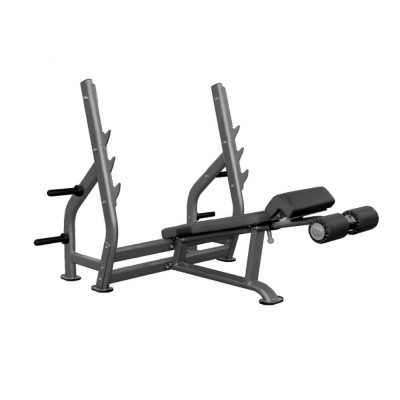 Олимпийская скамья с отрицательным наклоном, со стойками Impulse IT7016