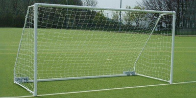 Ворота футбольные игровые 7,32х2,44 компл без сетки сертификат  пара