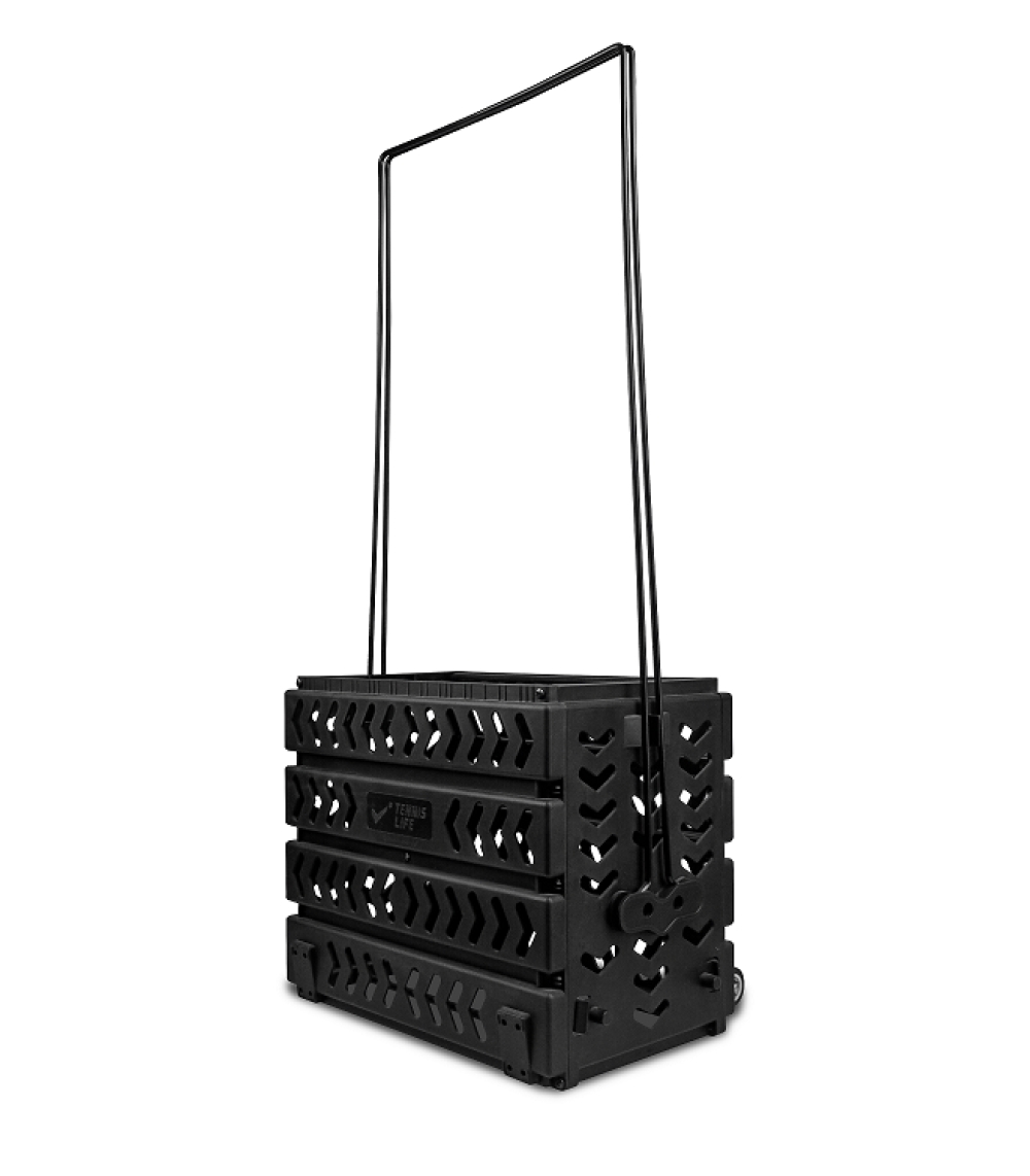 Корзина 80 мячей с колесами Tennis Life TL80BLACK черный