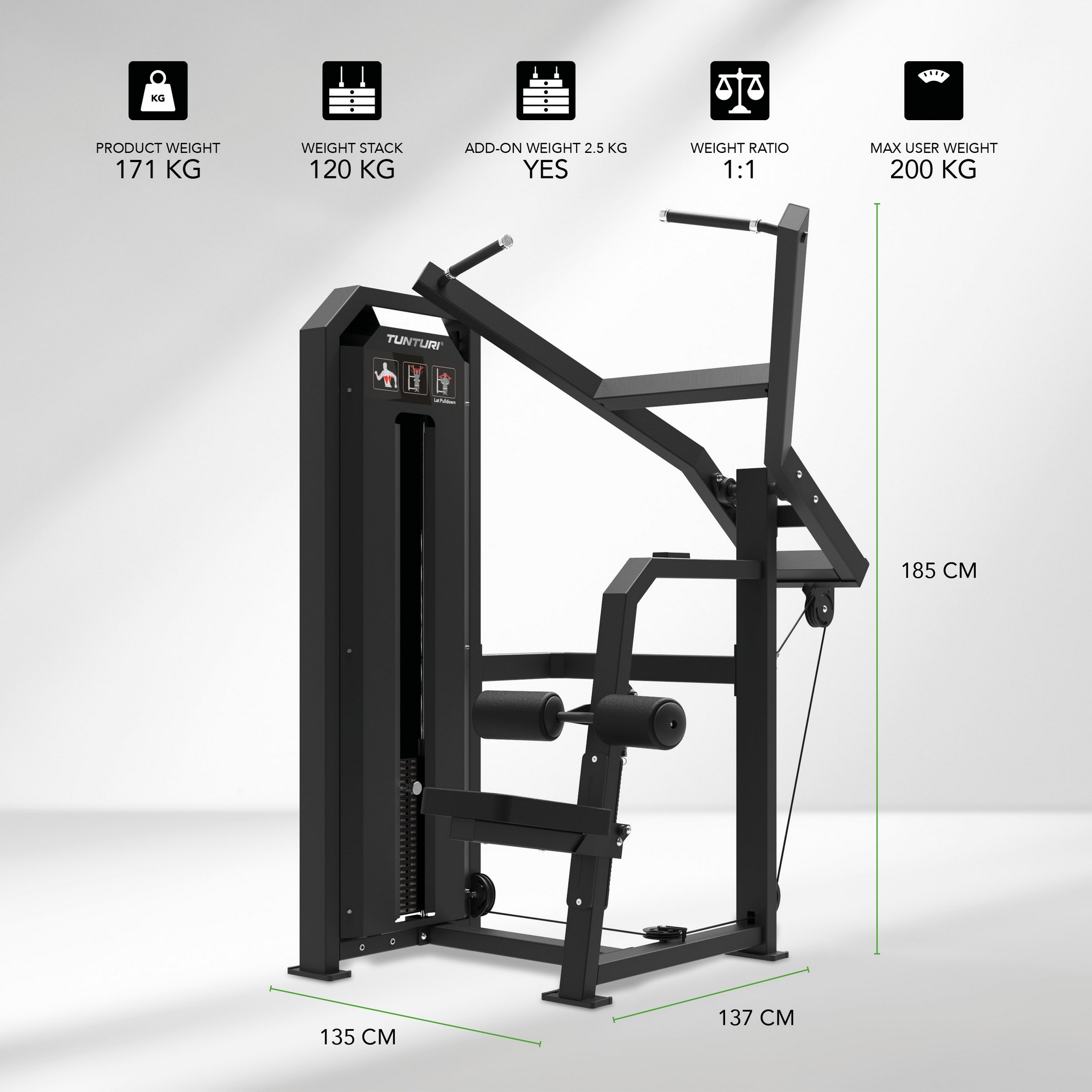 Tunturi Верхняя тяга 25PVS16000 | Premium Fitness