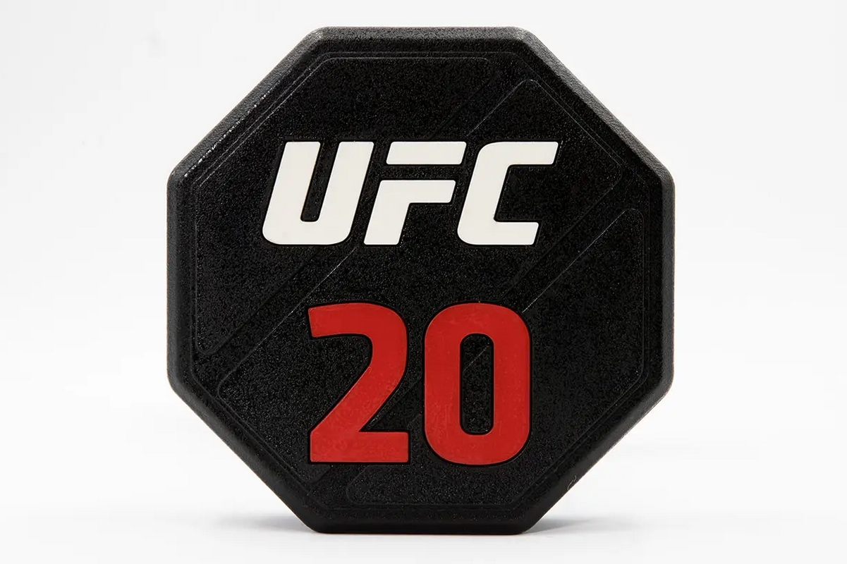 Комплект премиальных полиуретановых гантелей от 12 до 30кг (10пар) UFC UFC-DBPU-8310-8319
