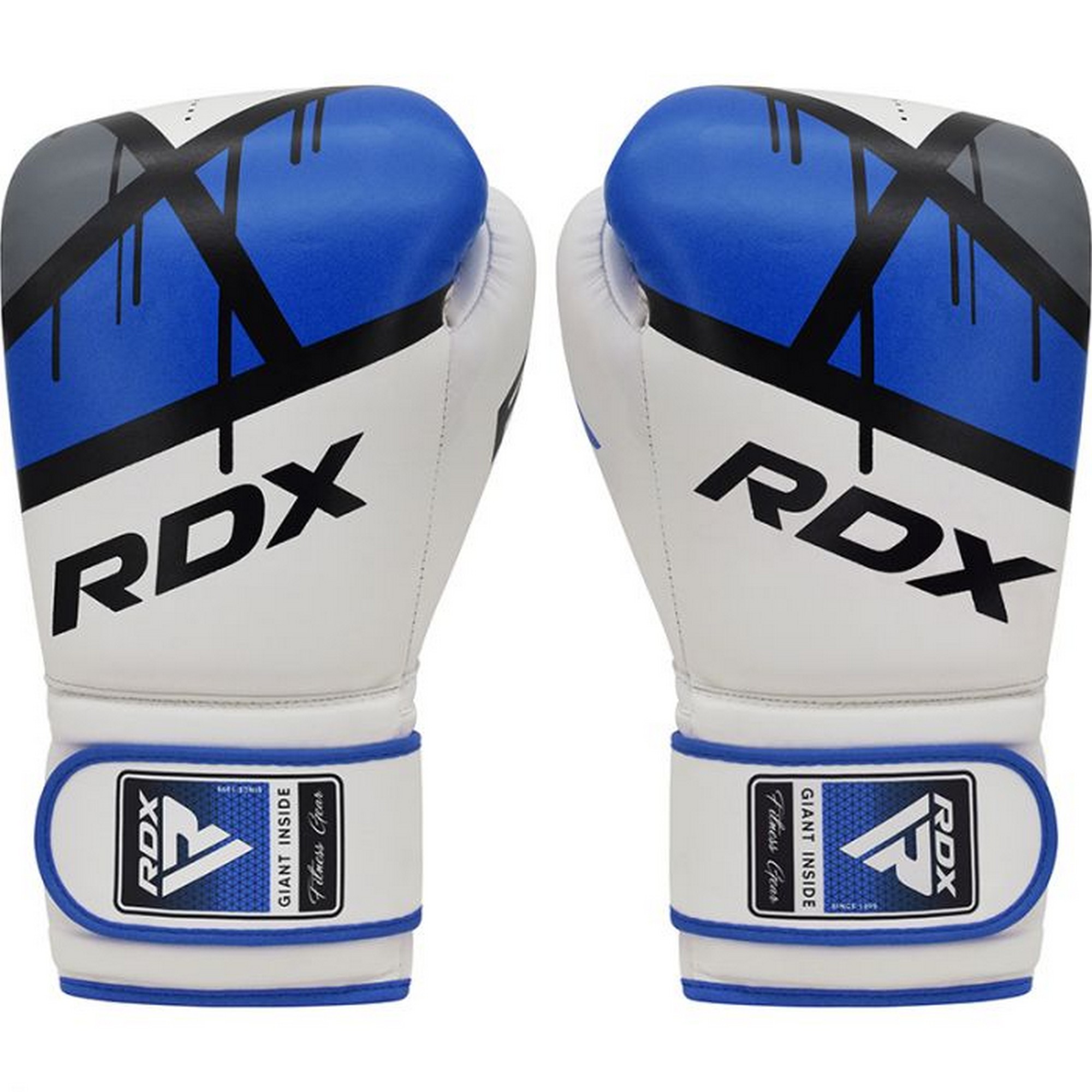 Перчатки тренировочные RDX BGR-F7U-8oz белый\синий