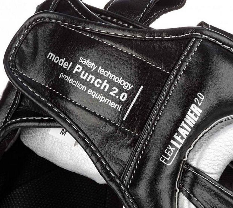 Шлем боксерский Clinch Punch 2.0 Full Face C148 черно-серебристый