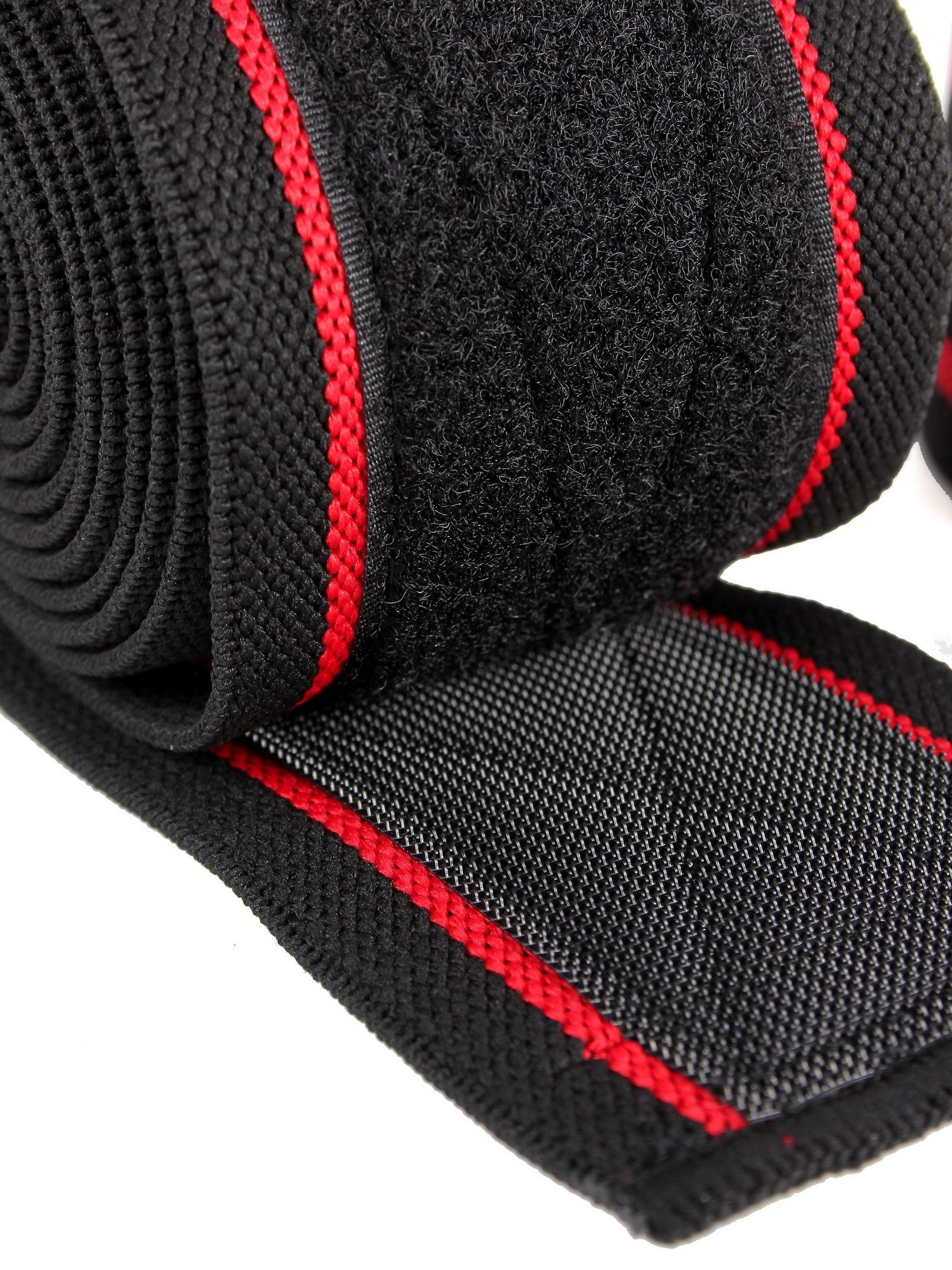 Бинт эластичный на колено (пара) Harper Gym Pro Series NT50281 черный\красный