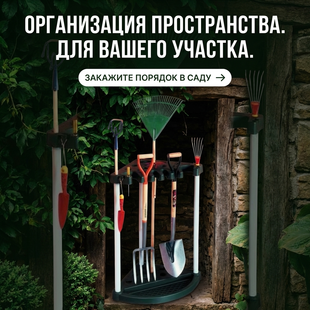 Подставки для садового инвентаря