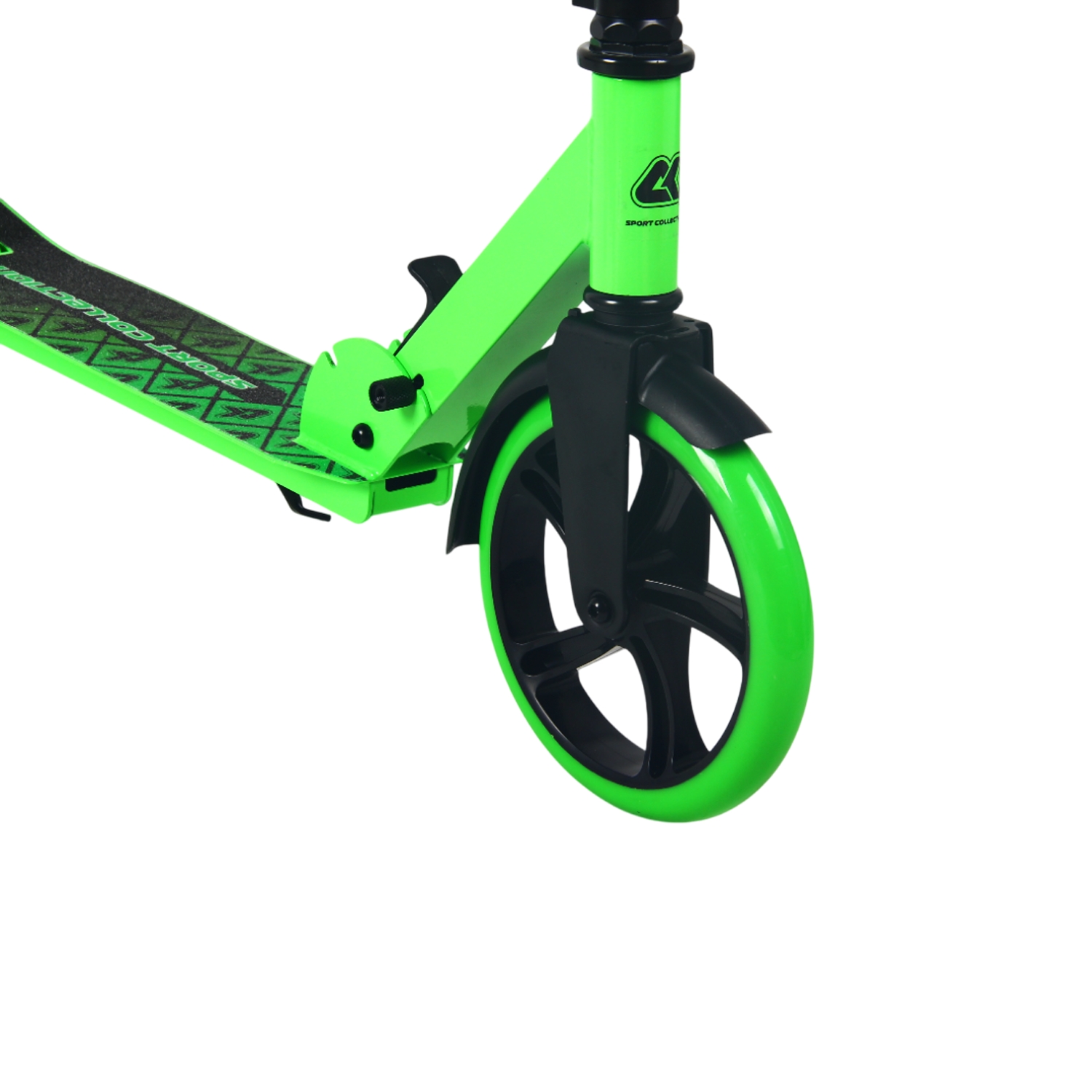 Самокат 200мм Sport Collection CK-SA200-2 green (фонарь и наклейка в подарок)