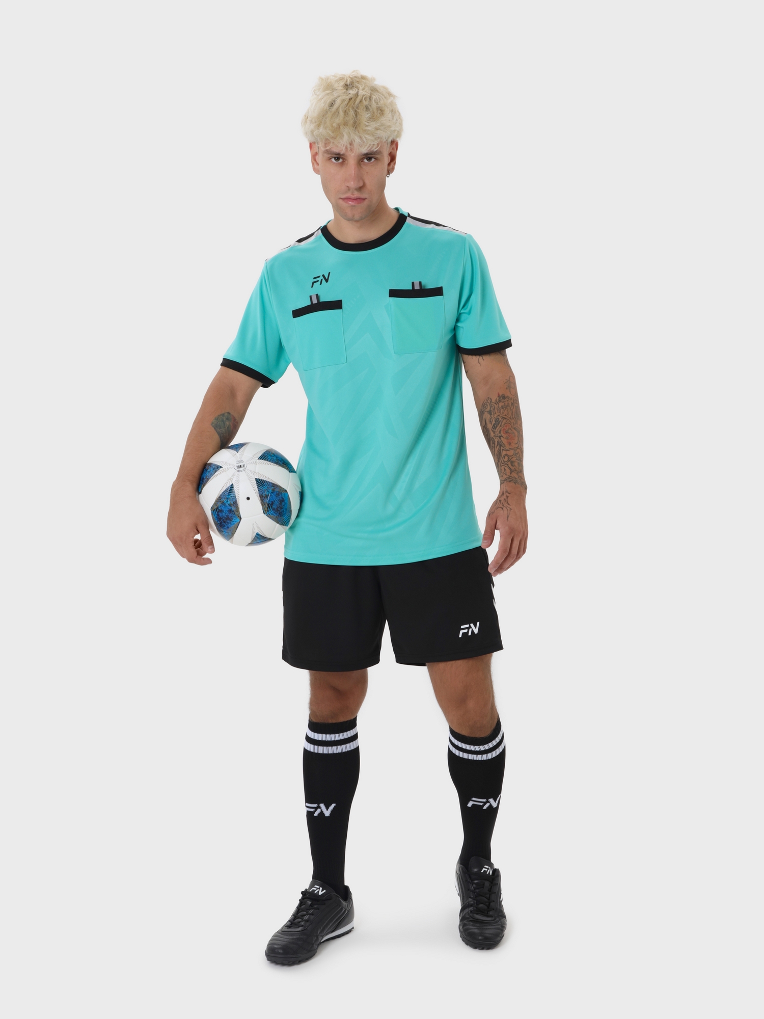 Судейская форма FN Justice FN4331001-460 Light Blue\Black
