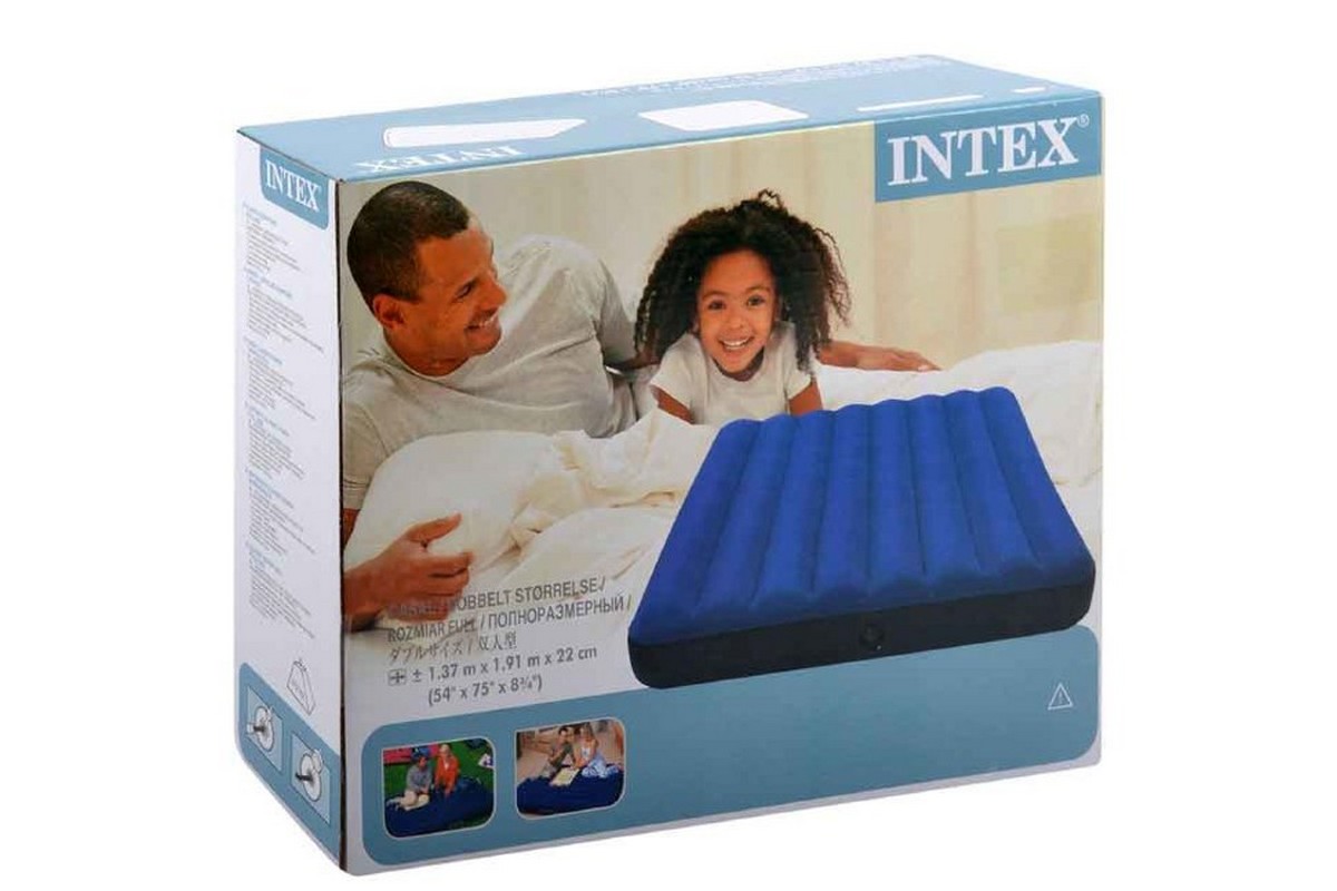 Надувной матрас Intex 137х191х25см Dura-Beam Series Classic Downy 64758