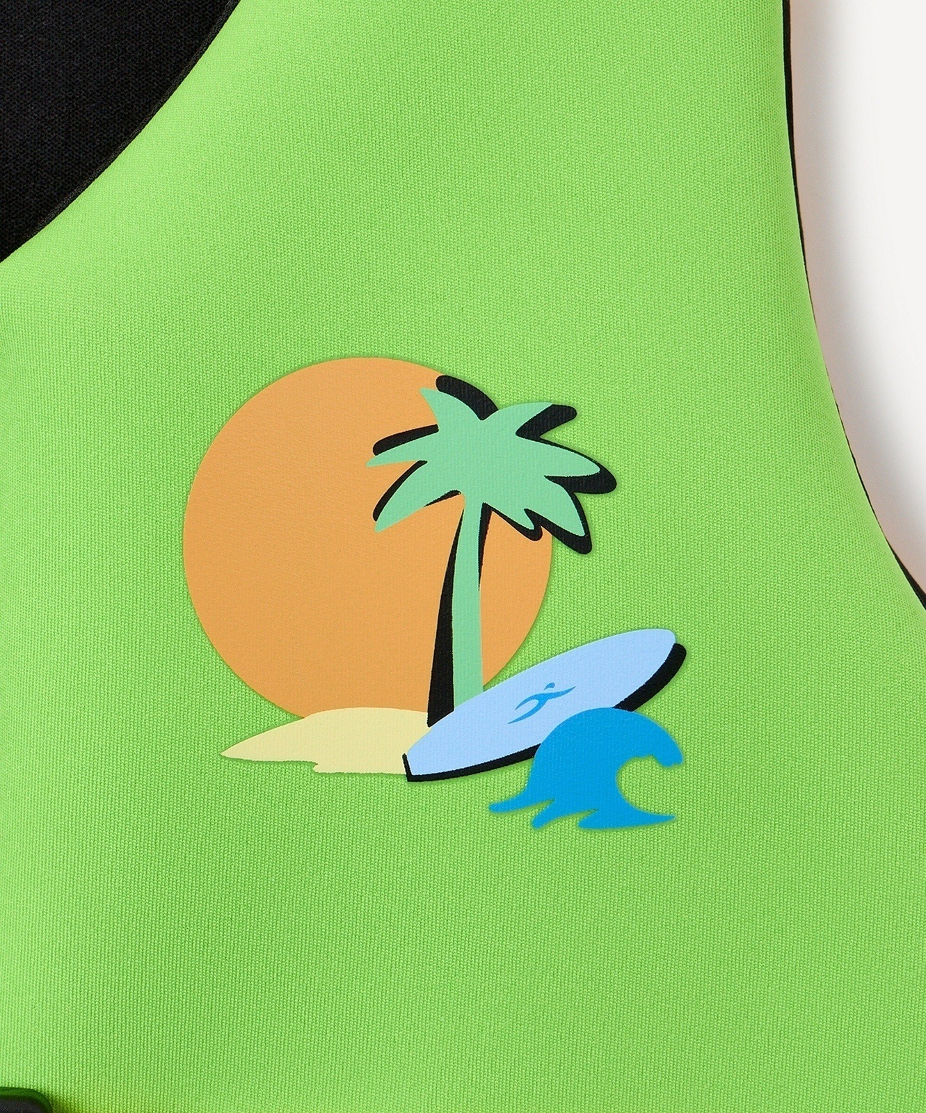 Жилет для плавания, детский 25DEGREES Tropic Green\Orange