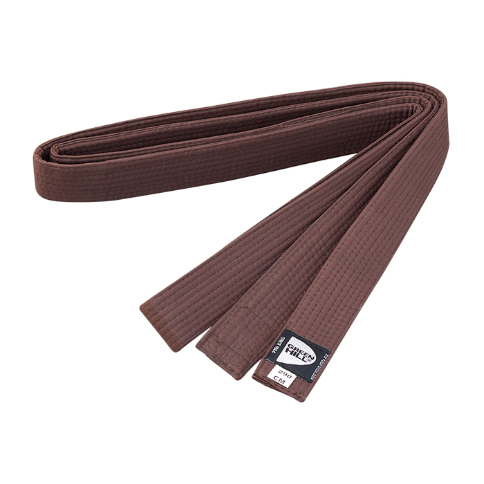 Пояс Дзюдо одобренный IJF Green Hill JBI-10338 300 см, коричневый