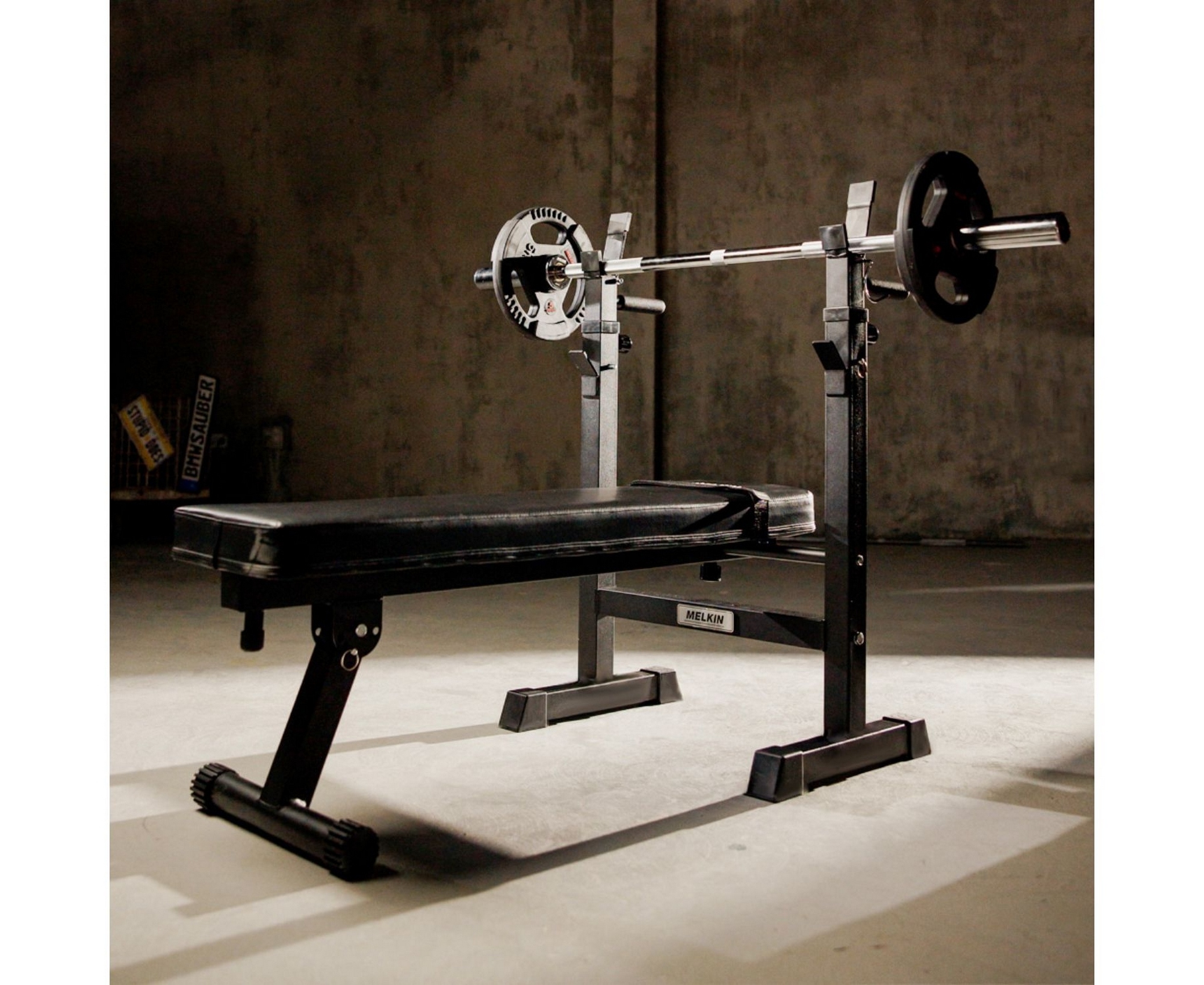 Усиленная скамья со стойками под штангу DFC MELKINMKBP01 | Premium Fitness