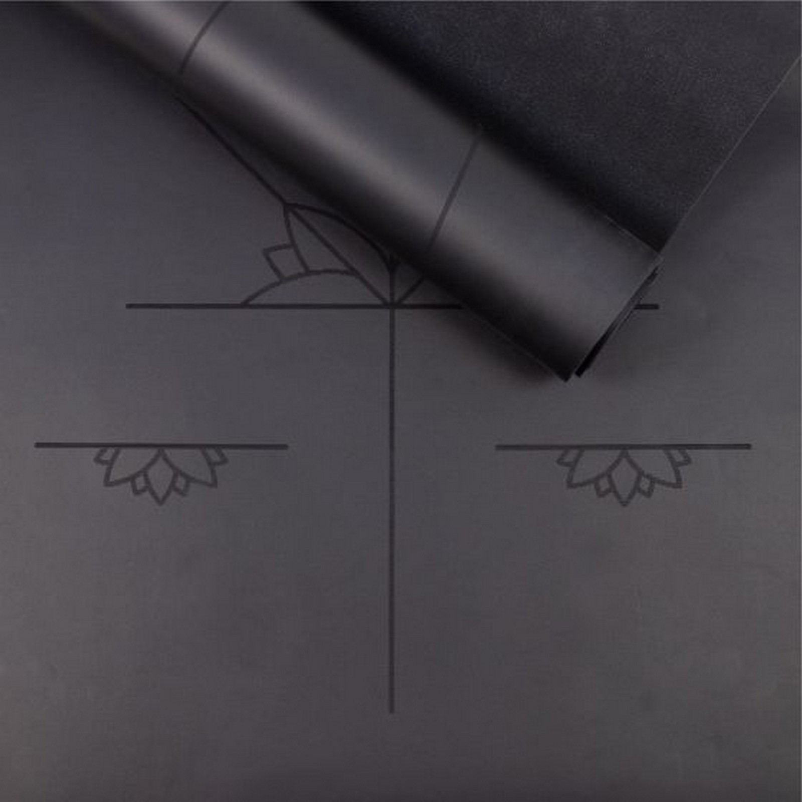 Коврик для йоги 205x70x0,6см Myga Alignment Mat XL RY1180 серый