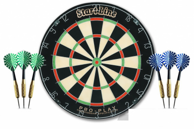 Комплект для игры в дартс Start Line PRO-Play BL-1818B, d-45 см