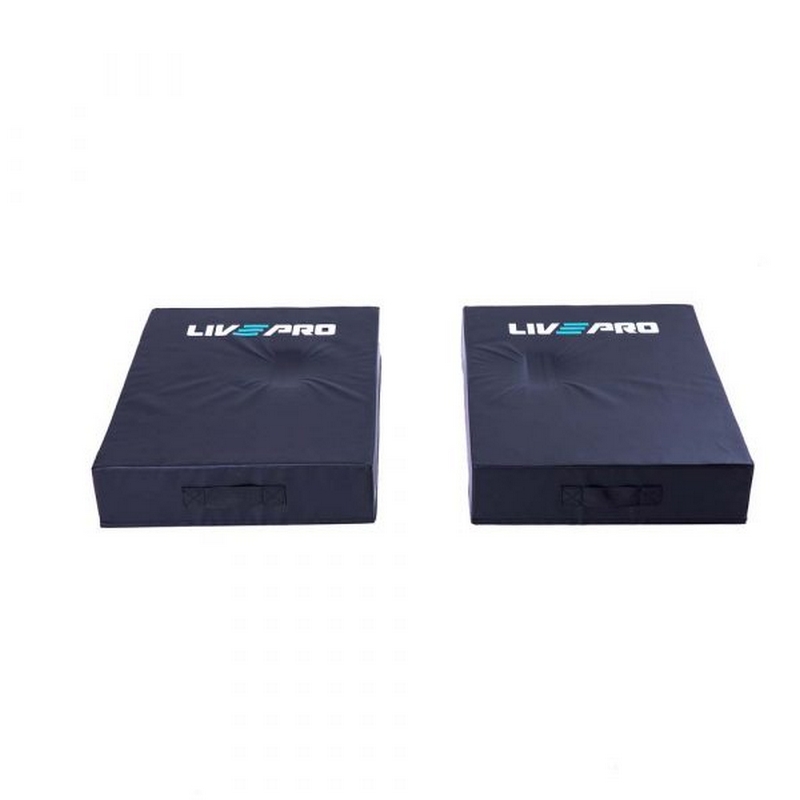 Мягкие плинты для штанги, 2 штуки Live Pro Barbell Cushion LP8320 черный