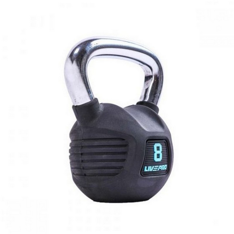 Обрезиненная гиря 10 кг Live Pro Premium Rubber LP8043-10