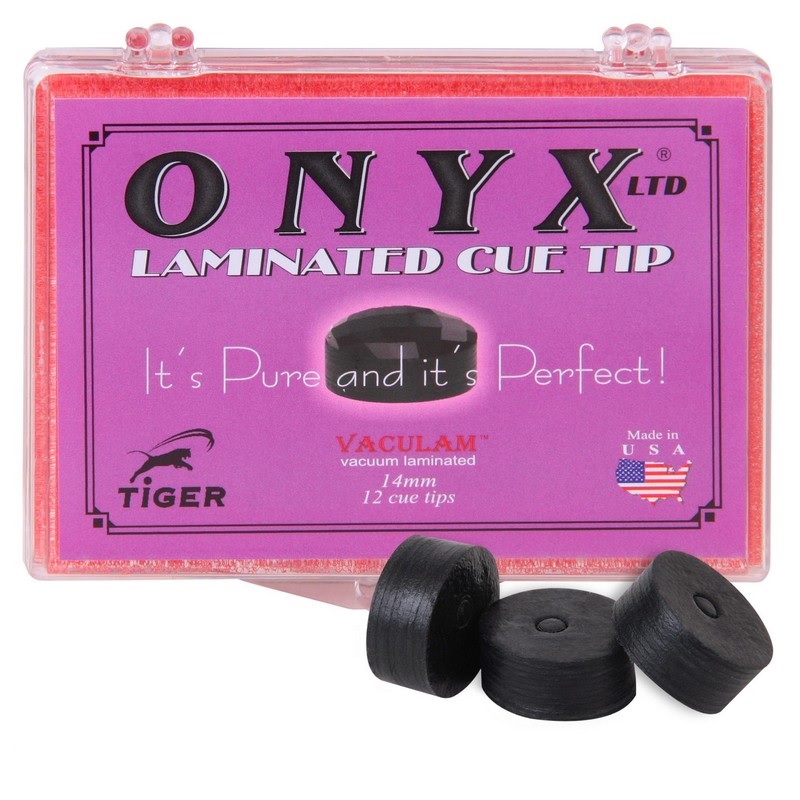 Наклейка для кия Tiger Onyx Ltd d13мм Мedium 1шт 07559