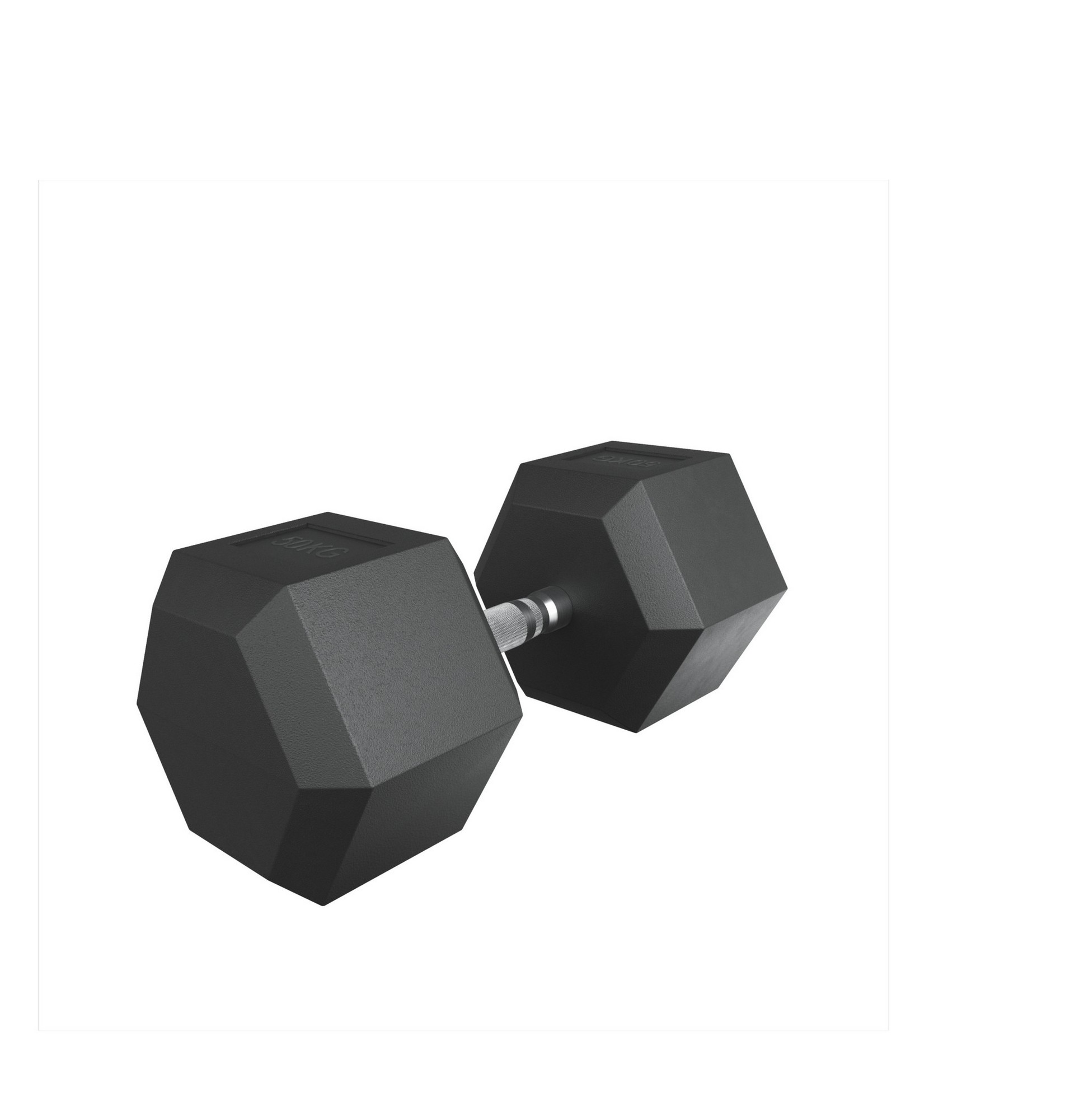 Гантель гексагональная обрезиненная 50 кг UnixFit DBHEX50