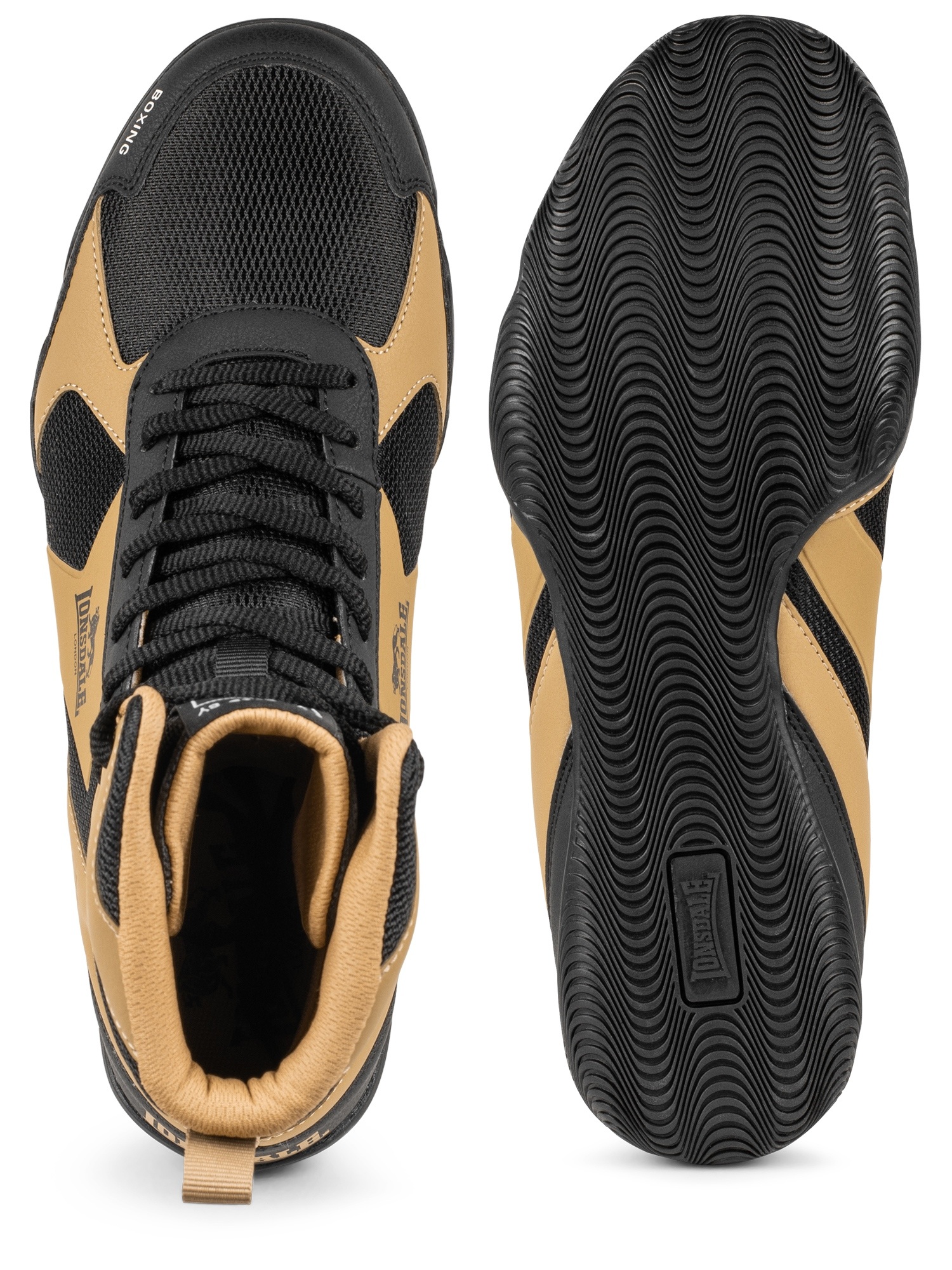 Боксерки Lonsdale Heskin 160047 BK/GD/WH черный\золотой\белый