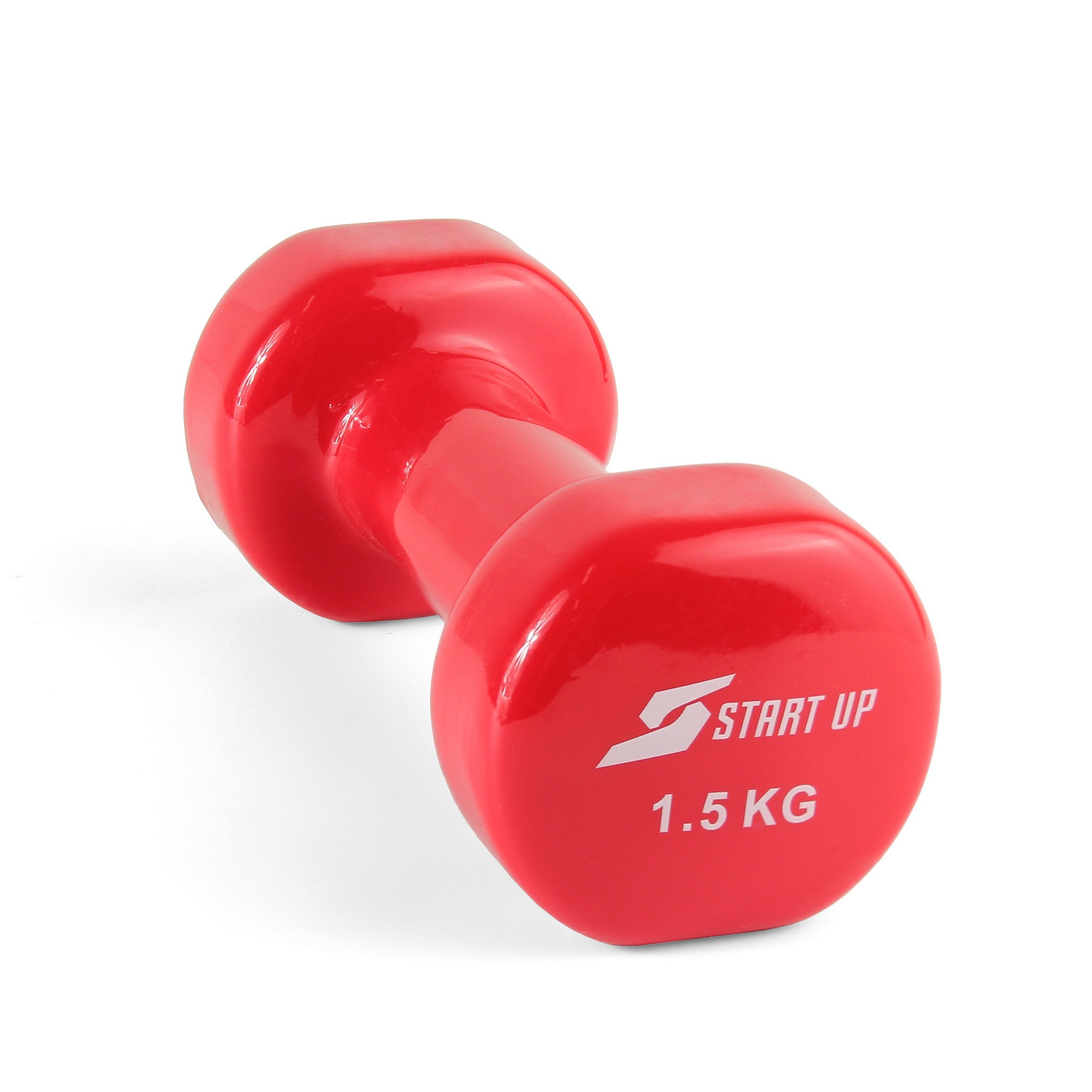 Гантель виниловая 1,5 кг Start Up HD1200 красный