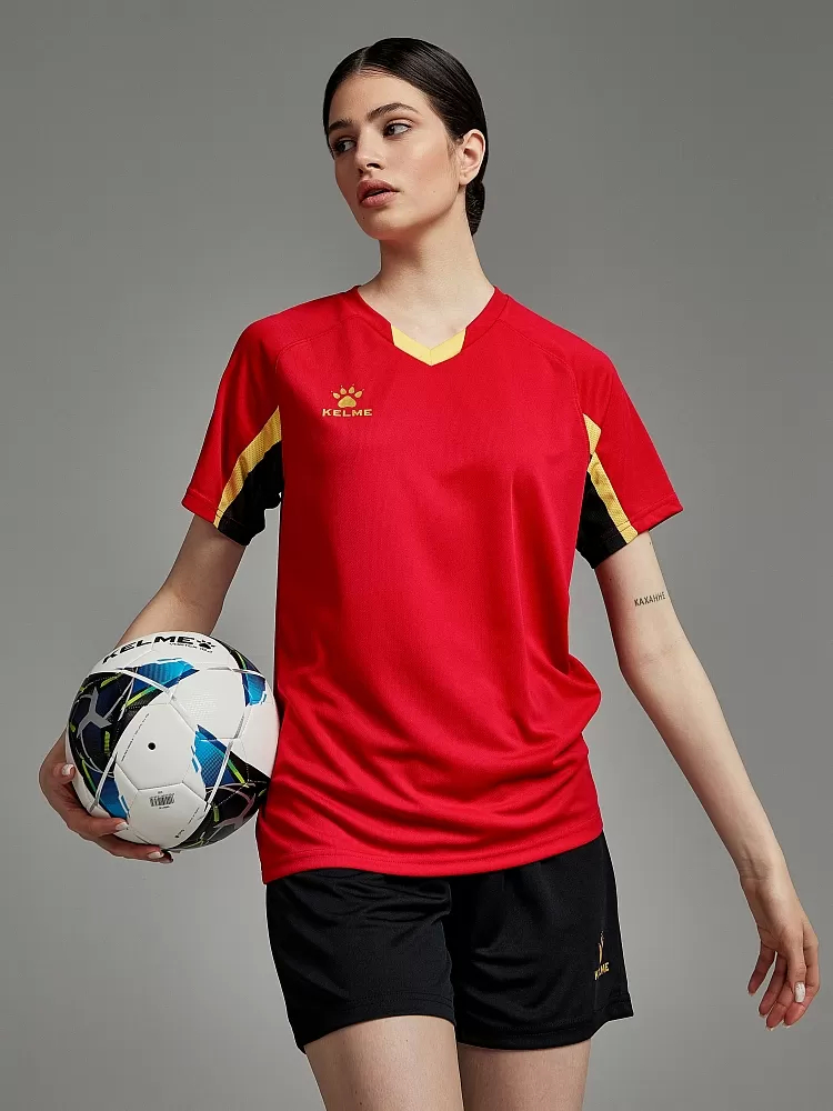 Футбольная форма Kelme Short-Sleeved Football Suit 8251ZB1002-600 Red\Black