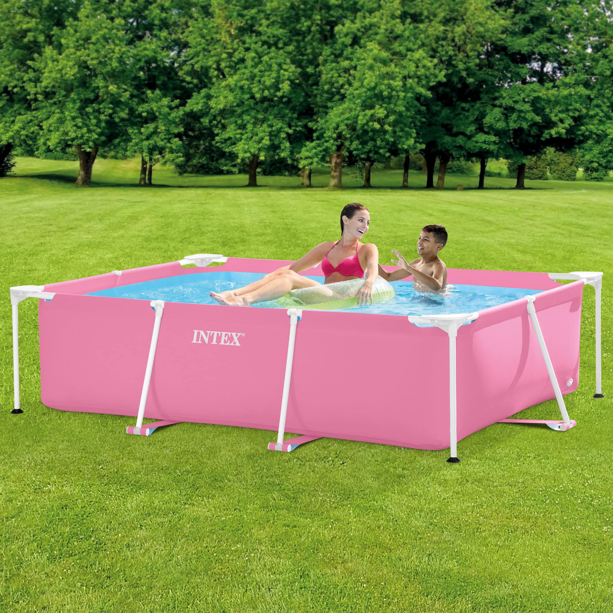 Каркасный бассейн 220х150х60см Intex Pink Metal Frame 28266