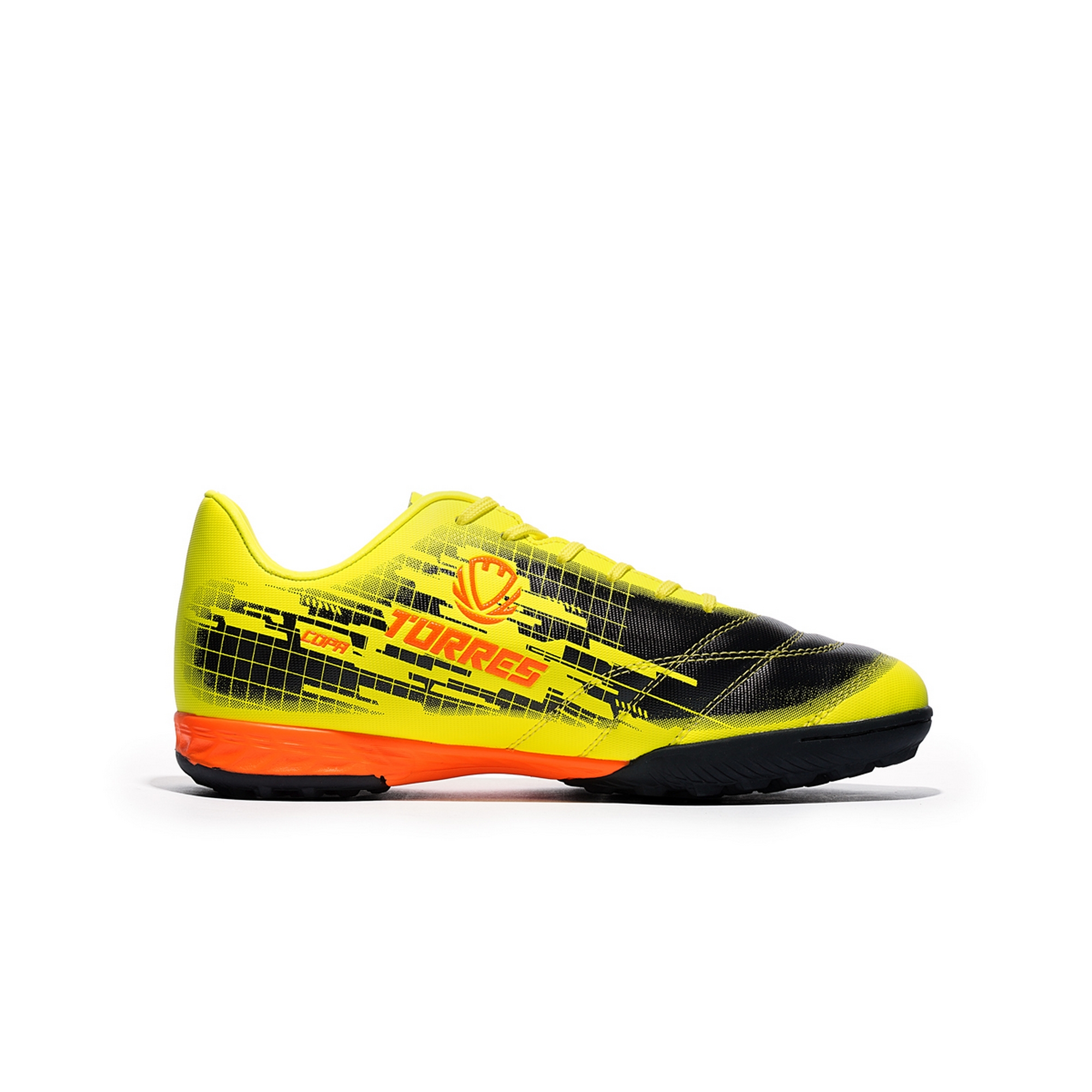 Бутсы футбольные (многошиповки) детские Torres COPA KID TS234238-614 чёрно-жёлтый