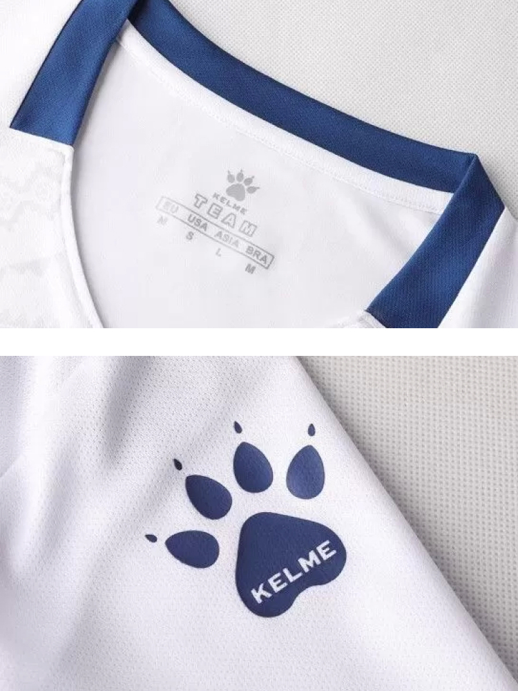 Футбольная форма Kelme Short-Sleeved Football Suit 8151ZB1006-100 White\Blue