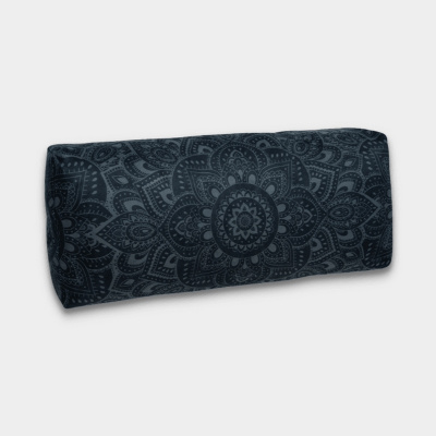 Валик для йоги13х25х61 см, овальный YOGA DESIGN LAB Bolster ZABUTON угольная мандала
