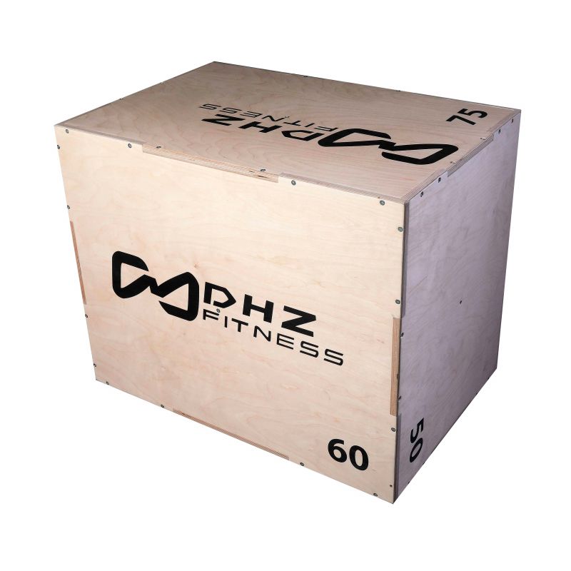 Универсальный Plyo Box 3 в 1 со шкалой наклона (фанера) 50х60х75 см DHZ