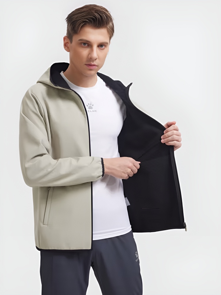 Куртка Kelme Fleece Woven Jacket (Hooded) 9347WT1007-E02 Beige