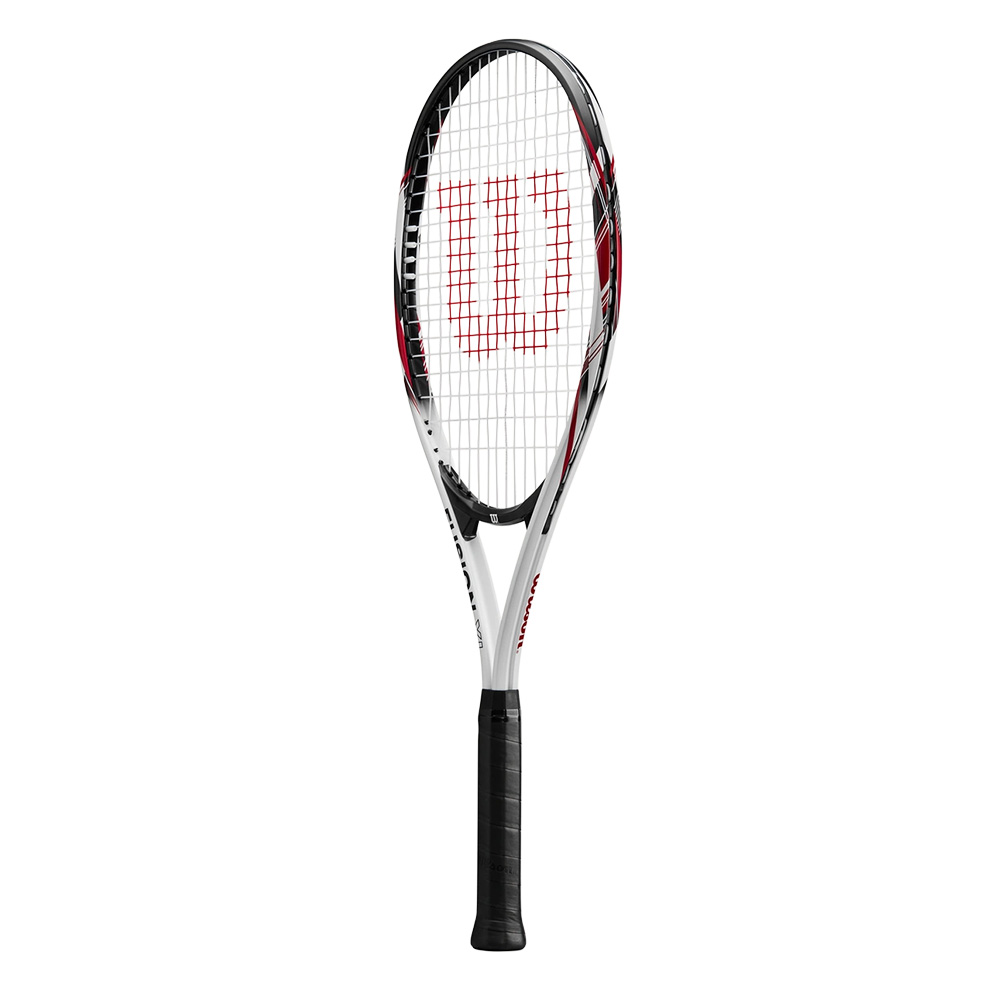 Ракетка для большого тенниса, для любителей, алюминий, со струнами Wilson Fusion XL Gr3 WR199110U3 черно-белый