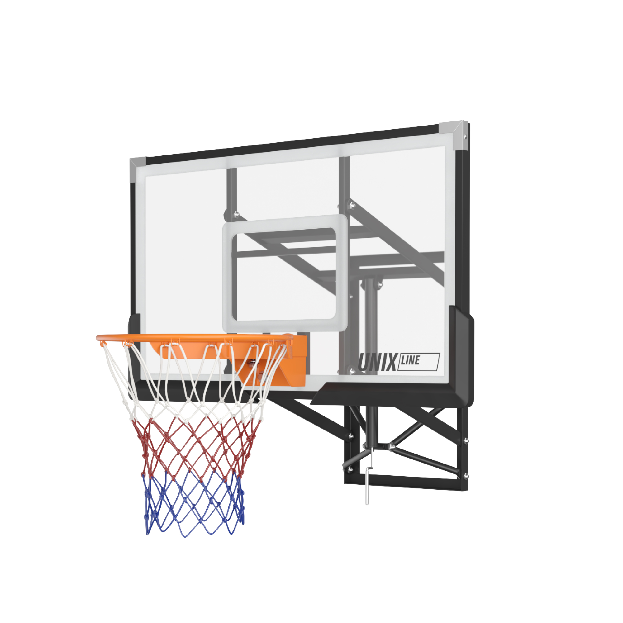 Баскетбольный щит регулируемый Unix Line B-Backboard-PC 50"x32" R45 BSBS50APCBK