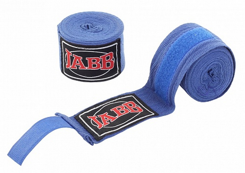 Бинты боксерские эластичные l350см Jabb JE-3030 синий