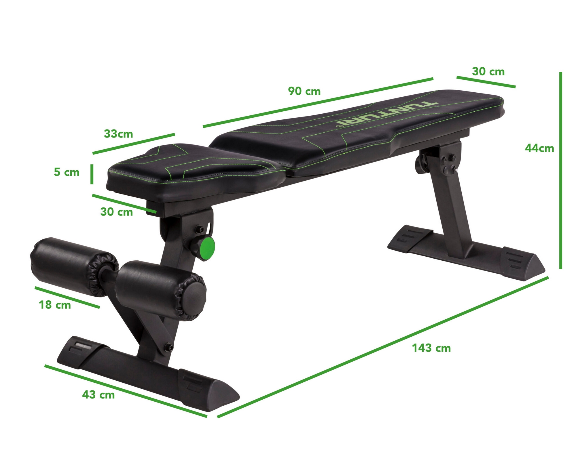 Скамья плоская Tunturi FB80 17TSFB8000 | Premium Fitness