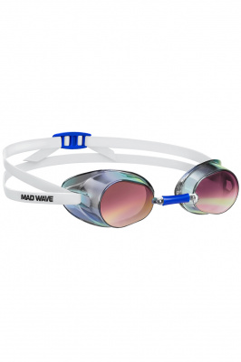 Стартовые очки Mad Wave Racer SW rainbow M0455 01 0 02W белый