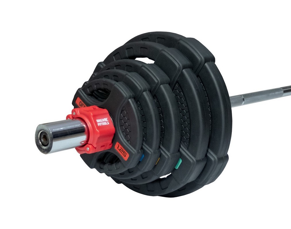 Штанга 83 кг Original Fit.Tools диски 50 мм с двумя хватами, гриф 180 см