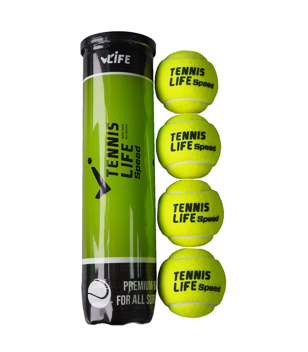 Теннисные мячи \4 мяча в банке\ 72 мяча в коробке Tennis Life SPEED TZ2
