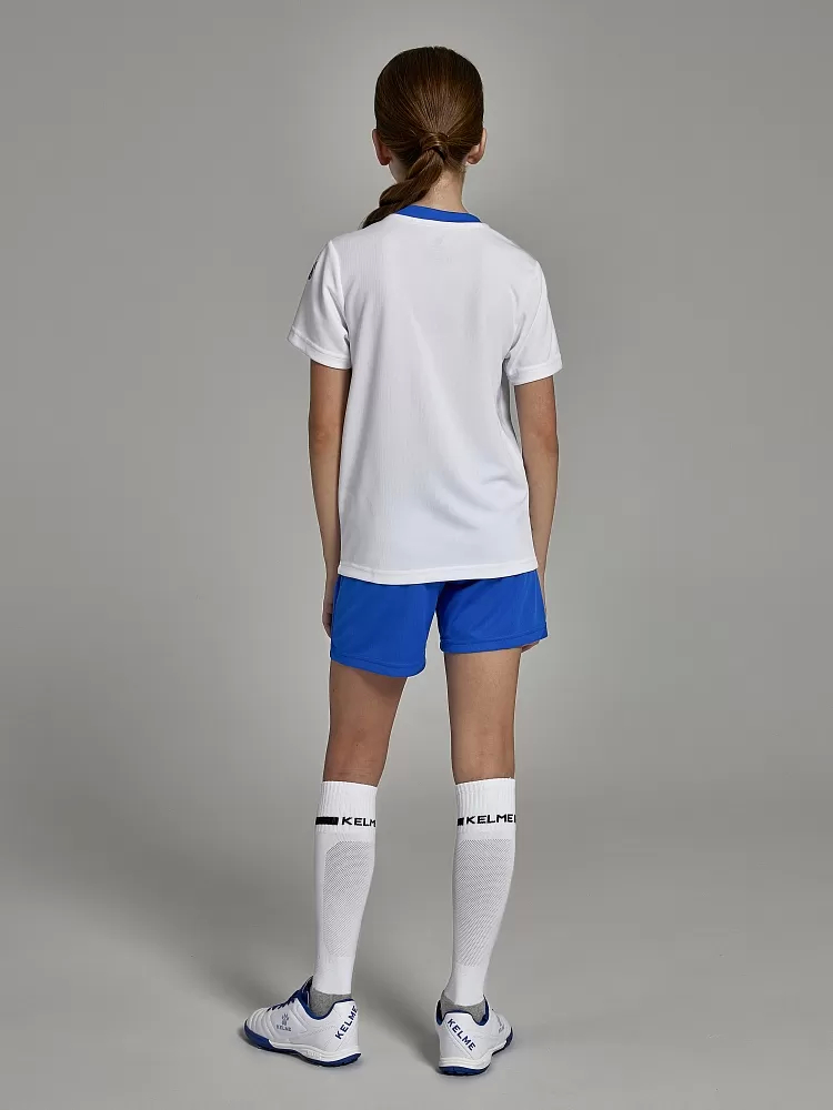Детская футбольная форма Kelme Short-Sleeved Football Suit 8251ZB3003-100 White\Blue
