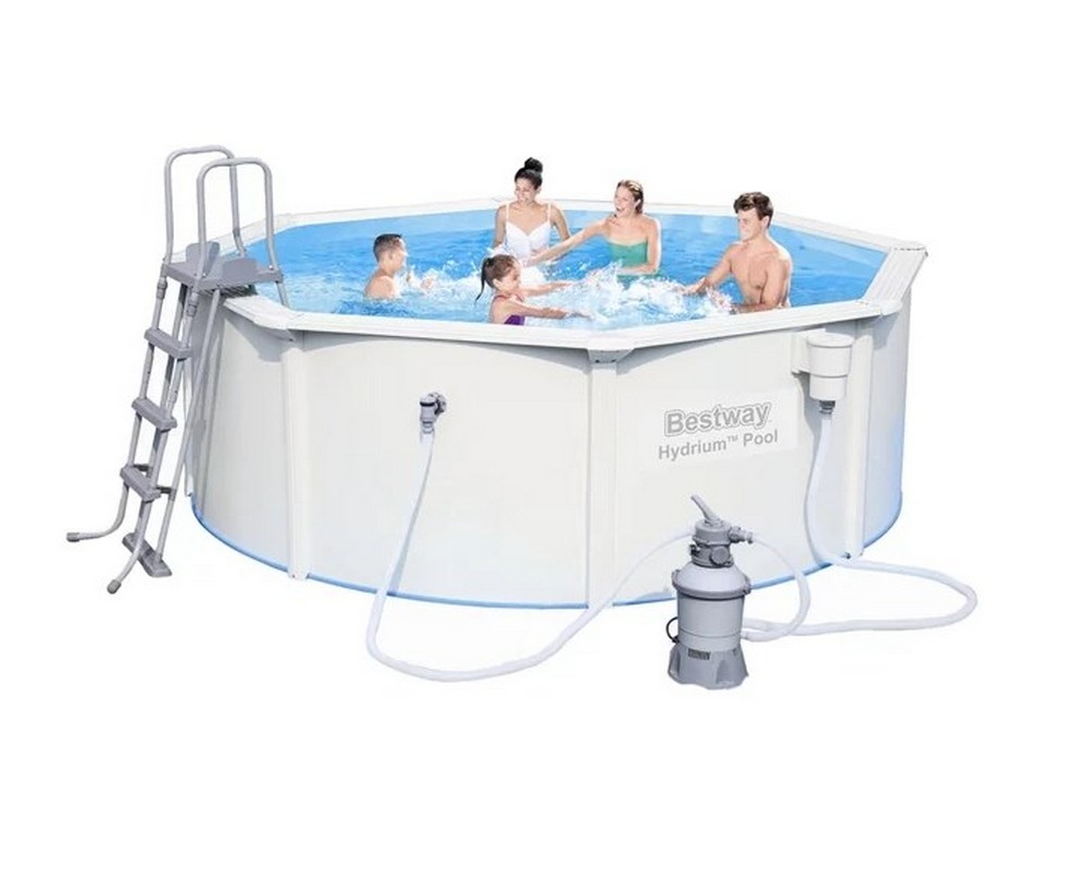 Бассейн со стальными стенками 300х120 см Bestway 56566