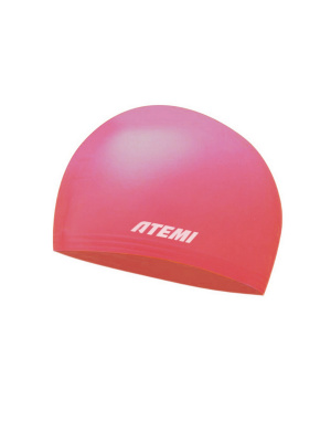 Шапочка для плавания Atemi kids light silicone cap Bright red KLSC1R красный