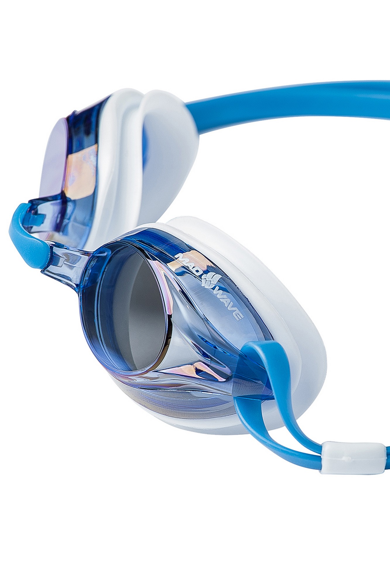 Очки для плавания Mad Wave Spurt Rainbow M0427 26 0 08W голубой